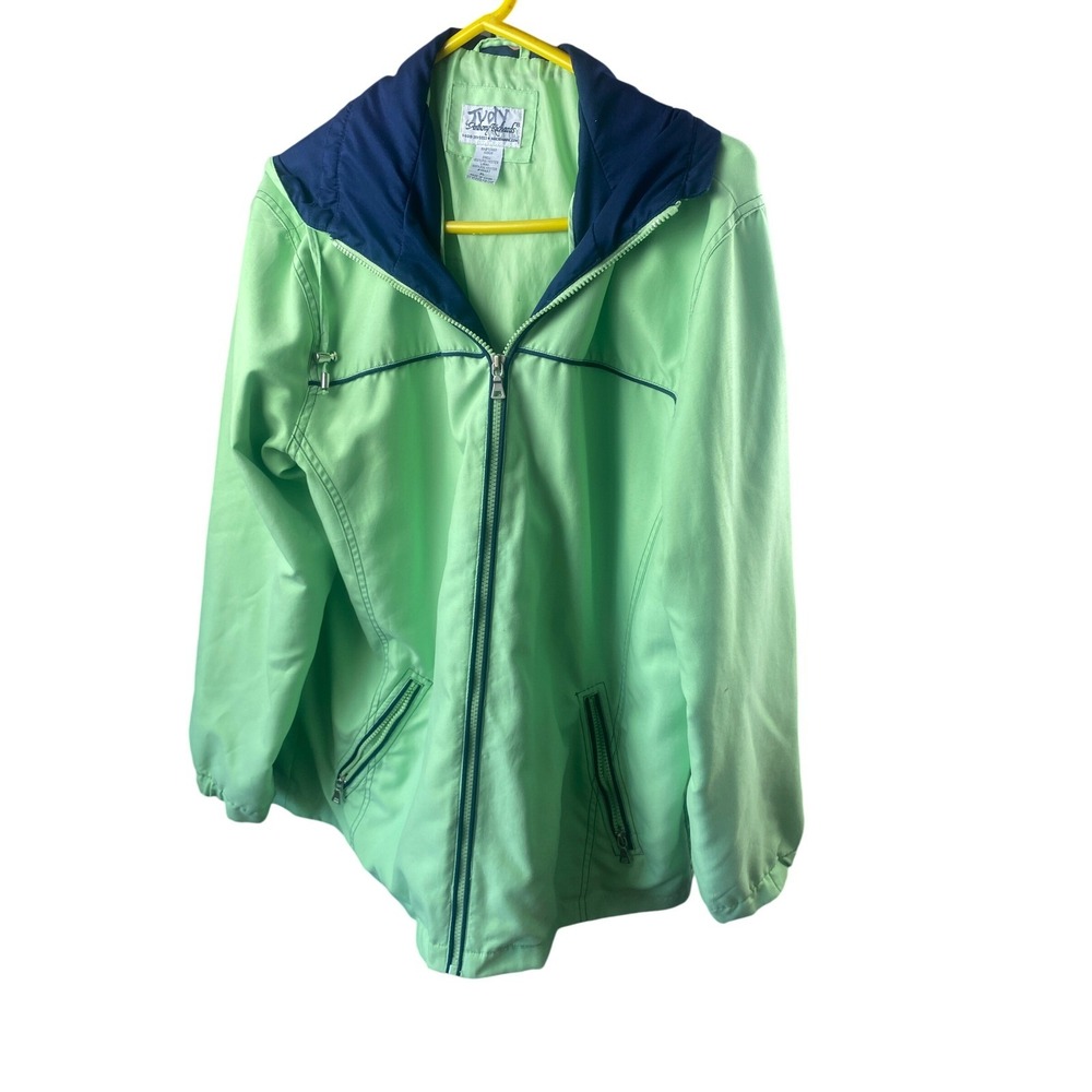 Anthony Richards Jacket Womens Large Windbreaker Hooded Full Zip Lifestyle